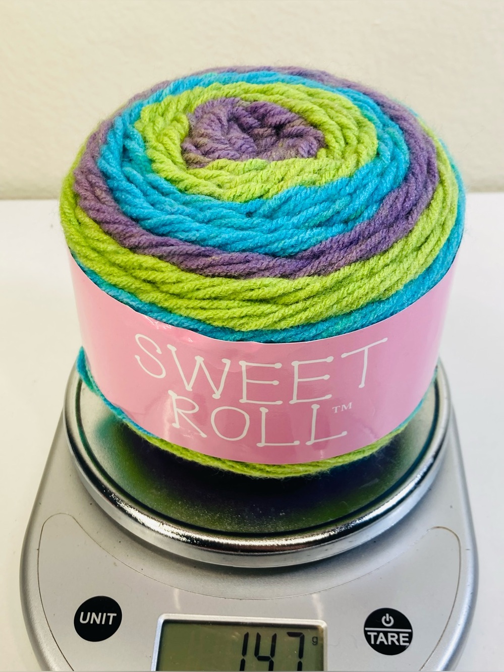 NWT 140g Premier Yarn Sweet Roll 100% Acrylic Yarn Cake color: Pixie Pop